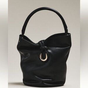 AOTA Anthropologie  Black Bucket Bag New With Tags